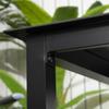 Garden Table Outdoor Table Outdoor Lounge Table Weather Resistant 80 X 80 X 74 Cm Black