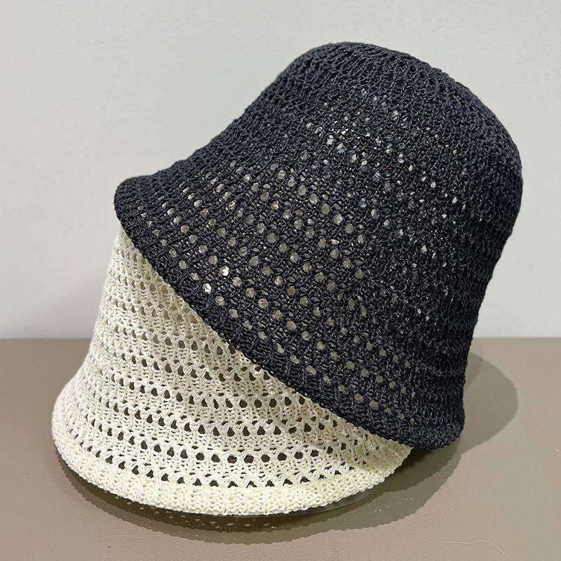 Дышащая полая шляпа-ведро, тонкая шляпа-ведро, женская складная шляпа