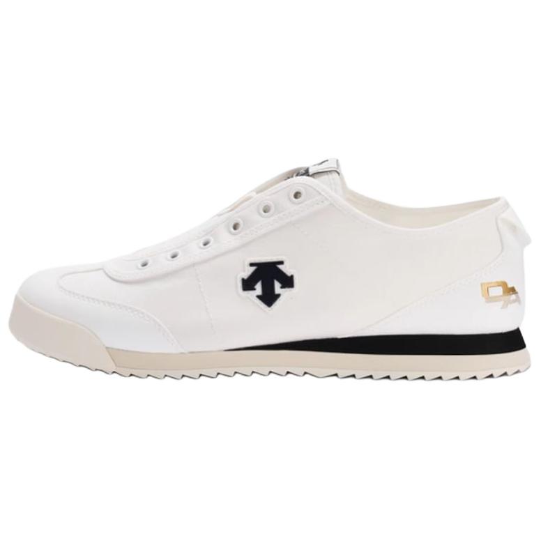 DESCENTE Chron Удобные Мягкие Низкие Кеды Унисекс Белые D4332LSN25-WT