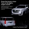 1/32 Cadillac Escalade Модель автомобиля из сплава с высокой имитацией, литая игрушка со звуком и светом, инерционные транспортные средства, декоративные игрушки для детей
