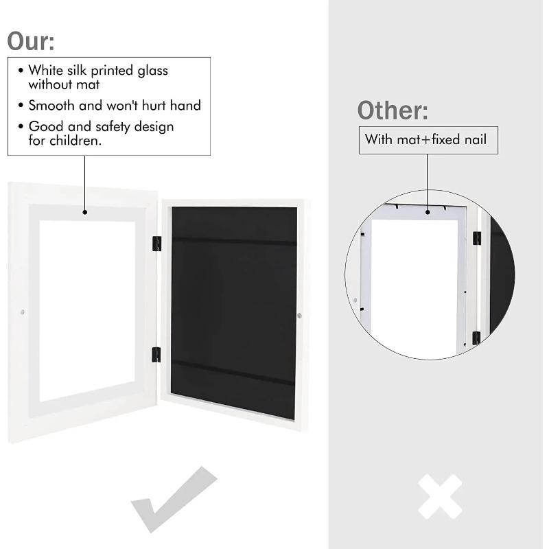 Kids Art Frames Magnetic Front Open Changeable Display Home Decor Kids Frametory for Poster Photo Drawing Paintings Pictures NEW