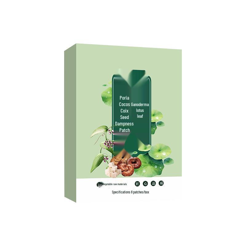 Пластырь для красоты талии с ганодермой и листьями лотоса, с элементами акупунктуры и полынью