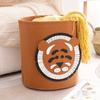 Large Capacity Felt Laundry Basket Cartoon Animal PatternWashable ToyStorage Bin for Bedroom BathroomLiving Room HamperOrganizer
