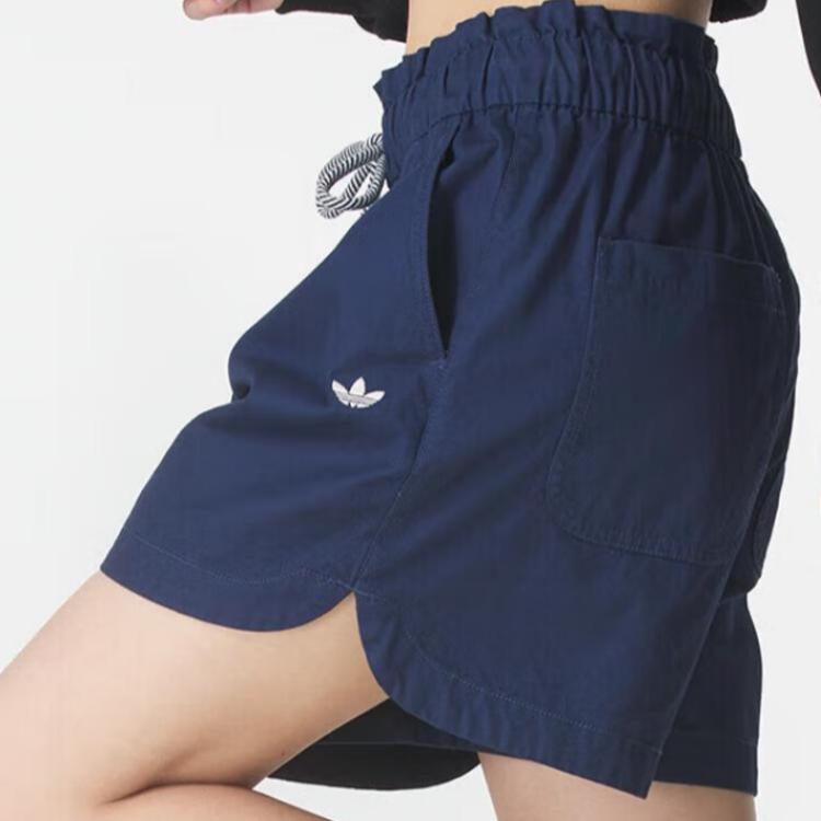 adidas Оригинальные шорты SS25 Classic Logo, удобные повседневные шорты, женские шорты KG8498