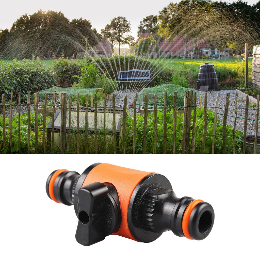 Сельское хозяйство Садовый шланг Полив Ирригация Фитинг Труба Трубка Быстроразъемный адаптер с переключателем запорных клапанов 2 шт.