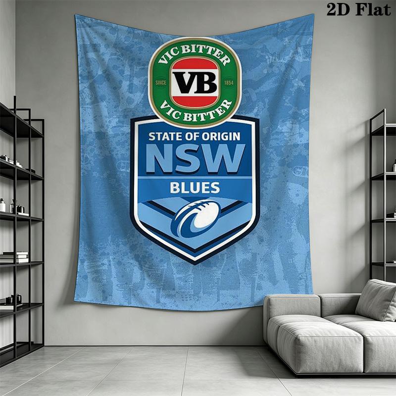 NSW Blues Pattern Home Decor Tapestry, Wall Hanging, Decorative RV Wall Cloth.NGT0928627