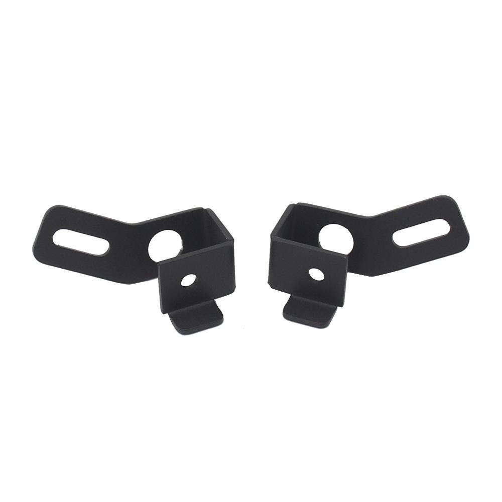 Pair Black Fog Lamp Spotlight Bracket For Yamaha Tmax 530 Tmax 560 2017-2021