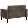 XXL Armchair Dark Gray Faux Suede