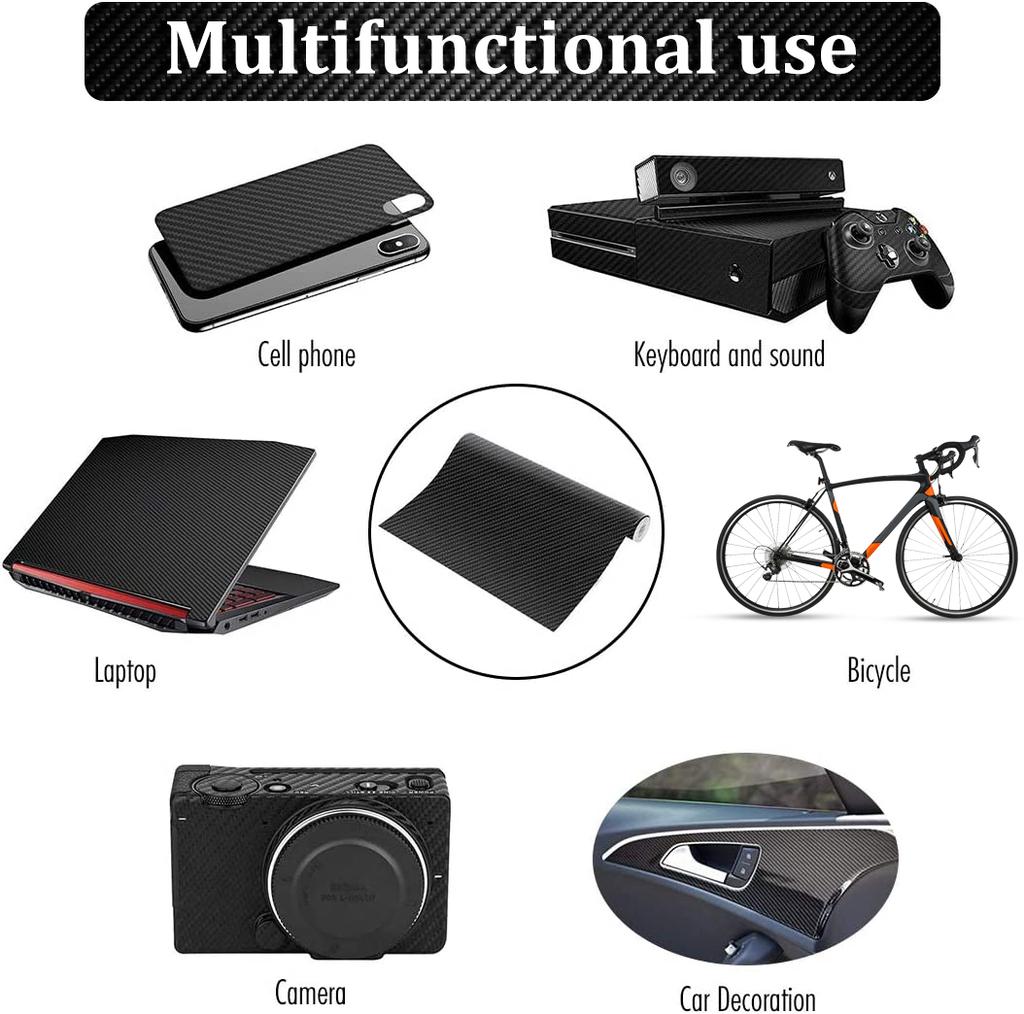 30 см x 3 м/10 футов 5D углеродное волокно зернистость ПВХ виниловая пленка наклейки лента для экстерьера и интерьера автомобиля рулон пленки наклейки для стайлинга автомобиля