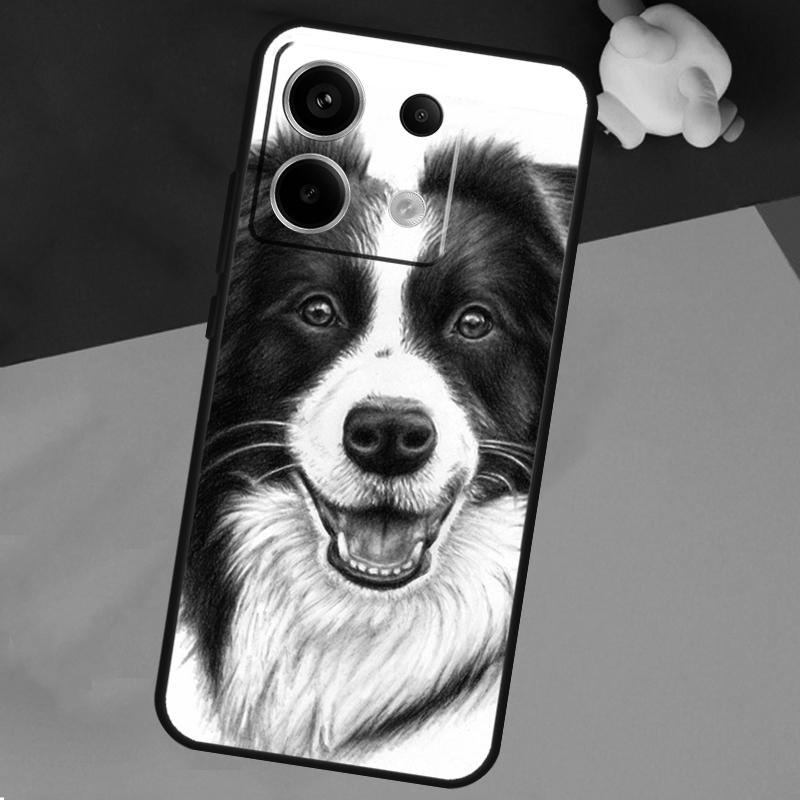 Border Collie Dog Phone Case For Xiaomi Redmi Note 13 11 9 10 12 Pro Plus 9S 10S 11S 12S 9C 10C 12C 13C Cover