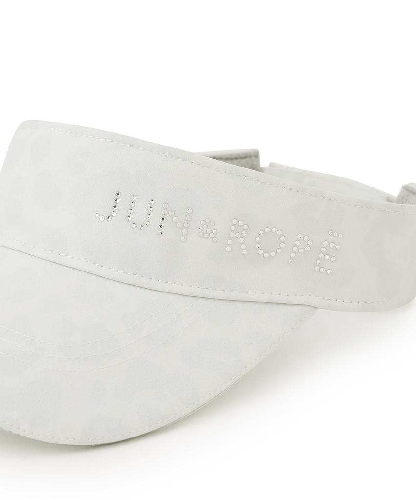 Jun & Rope Animal Pattern Rhinestone Visor for Women ERU15000 Gray (07)