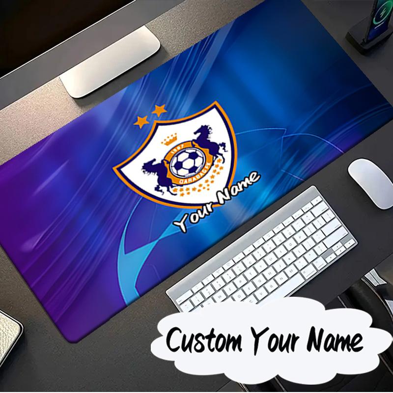 Custom Name Mouse pad Soccer Team Qarabag Design Mouse pad, Gaming Mouse Pad, keyboard pad, Desk Decor for computer notebook Fan Birthday Gift