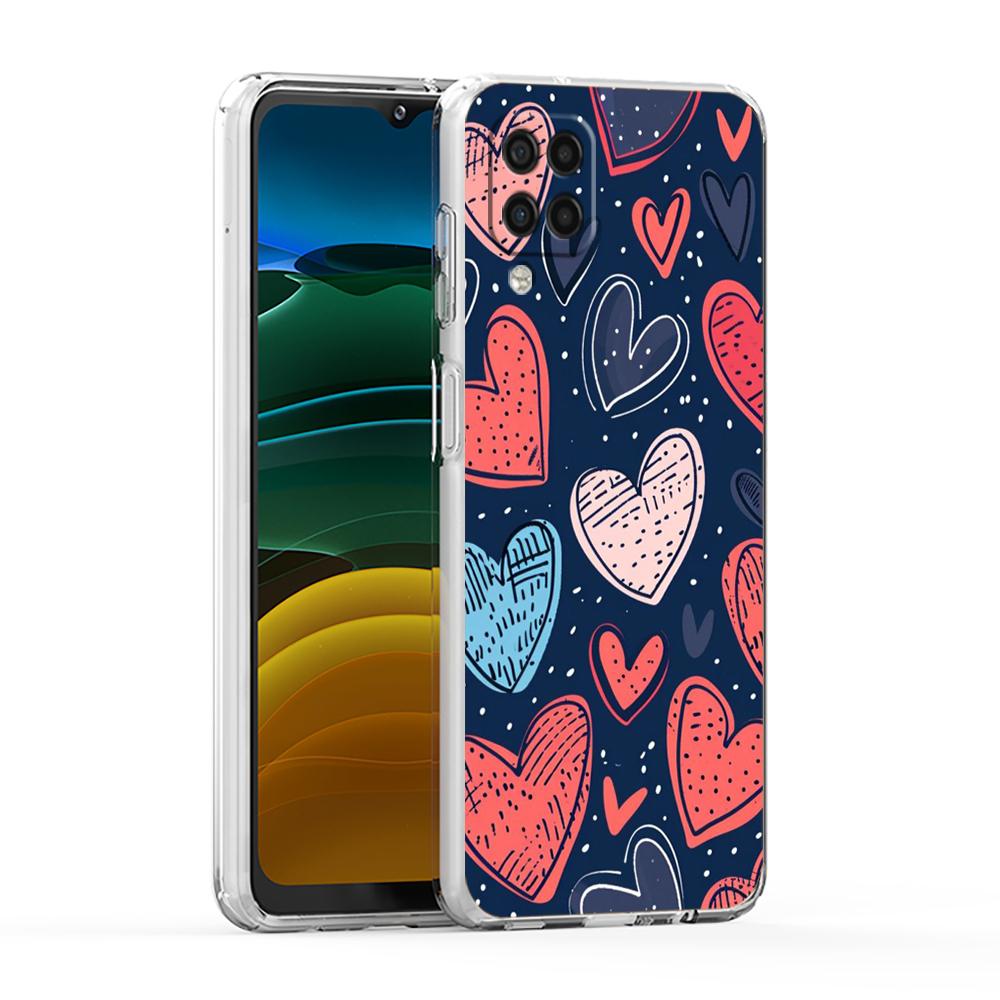 Красочный чехол-сердечко для телефона Samsung Galaxy A13 A33 A35 A55 A73 A53 A23 A51 A71 A21S A31 A41 A05s A03S A15 A25 5G