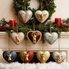 Рождественское подвесное украшение в форме сердца для дома, офиса, праздничной вечеринки, елки, акриловый кулон для подвешивания в виде сердца любви