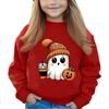 Halloween Day Girls Round Neck Pullovers For Kids Printed Baby Tops