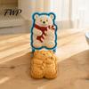 Festive Gingerbread Man Pastry Tools Christmas Mini Pie Mold, 3D Relief Embossed Hand Baking Holiday Pressed Dough Stamps Reusable DIY Press Mold for