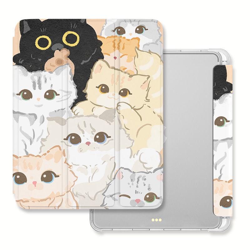 Для iPad 9,7 2018/17 Cute Cat Air3 10,5 PRO11 2020/21 iPad Mini4/5 10,2 Gen9 Gen8/7 Gen6/5 Pro 10,5 Air 2/1 Силиконовый защитный чехол с откидной подставкой