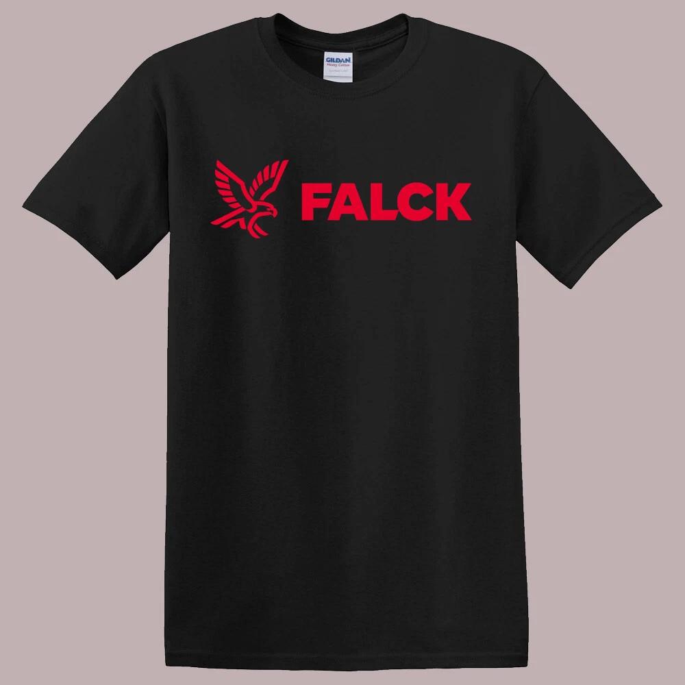 Медицинская черная футболка Falck USA Топ унисекс