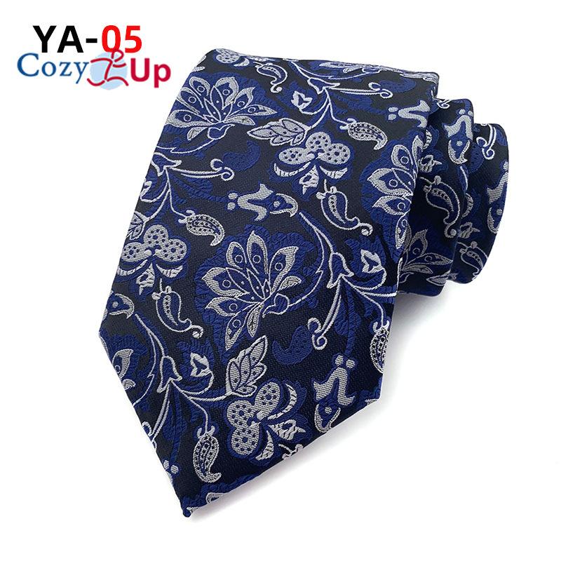 Cozy Up 3,15 дюйма(8 см) Модный полосатый мужской галстук с узором Пейсли в клетку с цветочным узором для свадьбы