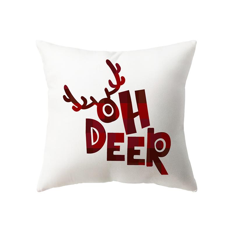 Рождественские украшения с рождественским принтом, чехол для подушки, украшение для дома, гостиной, дивана, подушка, наволочка