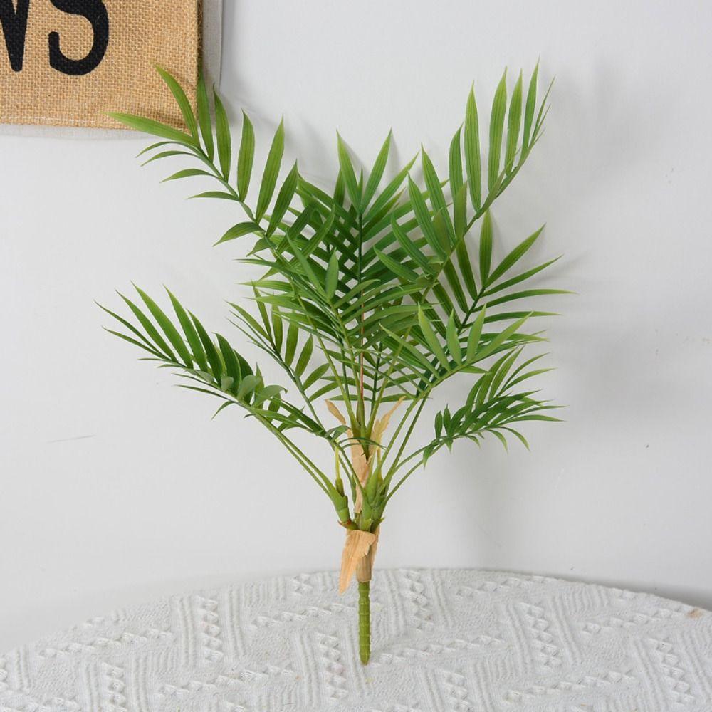 Real Touch Искусственная пальма Тропические растения Поддельные пальмовые листья Гостиная Балкон Украшения