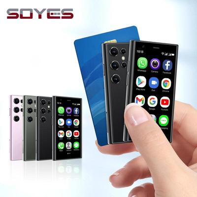 Soyes Смартфон S23 Pro Mini 3G, 3,0 дюйма, IPS, четырехъядерный, ОЗУ 2 ГБ, ПЗУ 16 ГБ, Android 8.1, две SIM-карты, 5 Мп, 1580 мАч, Bluetooth Type-C, ультратонкий мобильный телефон