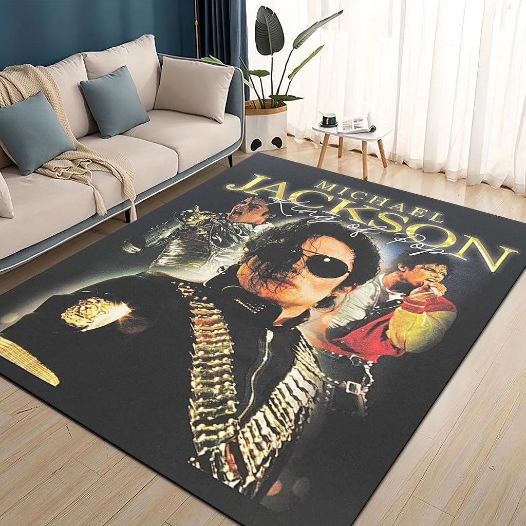 Новый стиль Майкл Джексон Король Поп-музыки MJ Ковер Коврик для Гостиной Спальни Дома Украшение Дивана, Детский Нескользящий Напольный Коврик