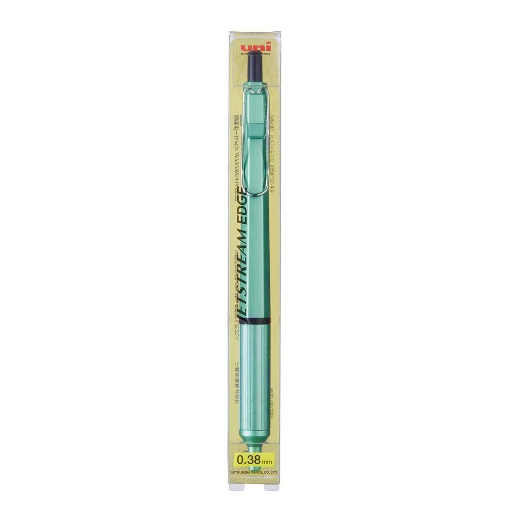 Шариковая ручка Mitsubishi Pencil Jetstream Edge Мятно-зеленая, легко пишет, 0,38 мм, на масляной основе (SXN100338.31) -