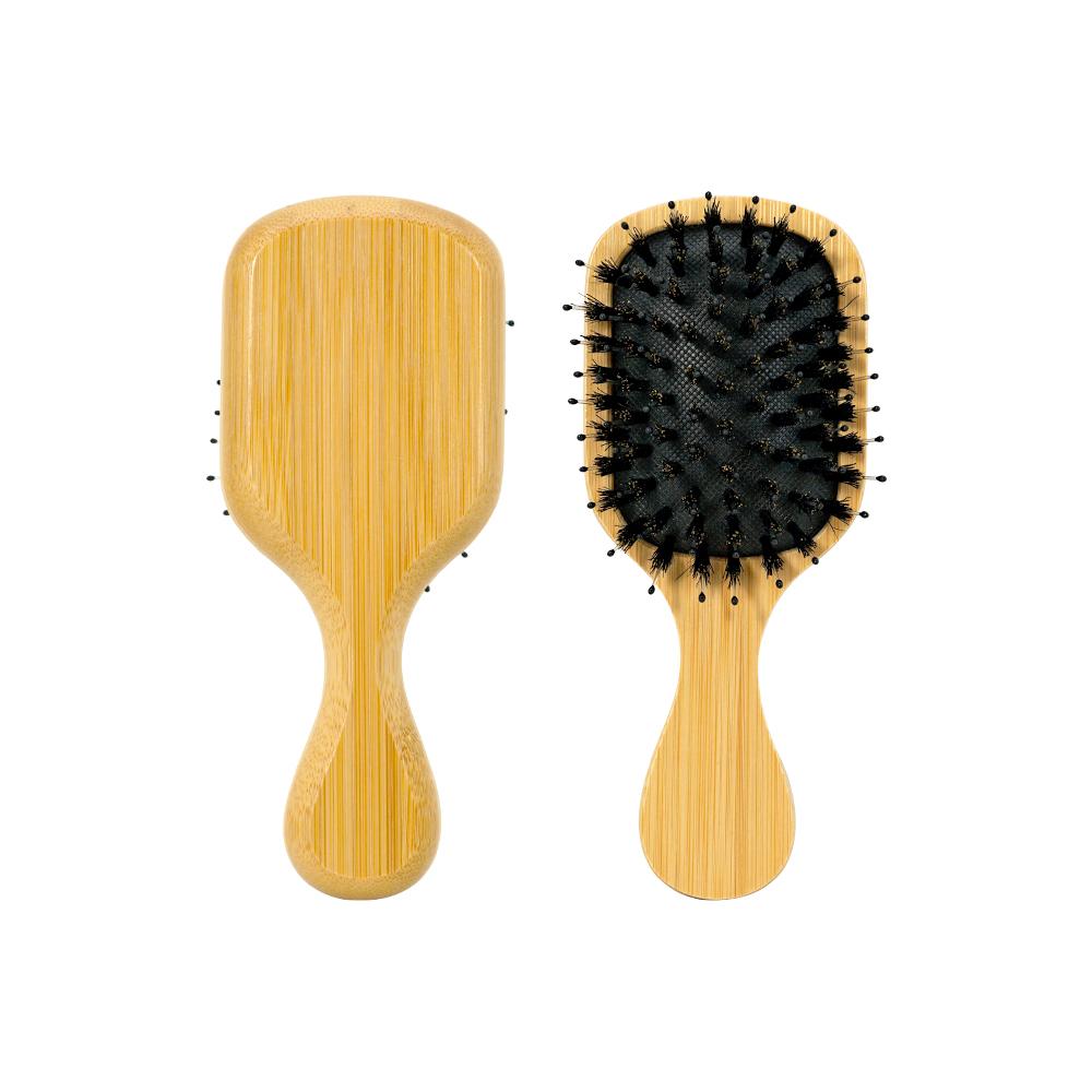 Soft Bristle Air Cushion Bamboo Comb Square Detangling Hair Brush Massage Anti Static Hair Brush Professional Salon Styling Tool