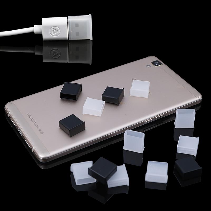 10Pcs Plastic Usb Male Anti-Dust Plug Stopper Cap Cover Protector Lids
