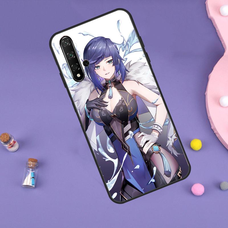 Genshin Impact Yelan Funda For Huawei Nova Y91 Y90 Y70 Y60 Y61 9 10 SE 11i 8i 7i 3i 5T P30 P40 Lite P60 Pro Case