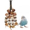 Игрушка для попугая Птицы грызут нитки ракушек, горные ананасы, яблоневую древесину, орехи и кукурузные початки, разрывая и уничтожая игрушки для клювастых птиц
