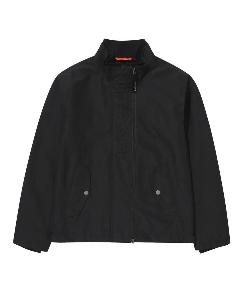 Черная ветровка Superdry с высоким воротником