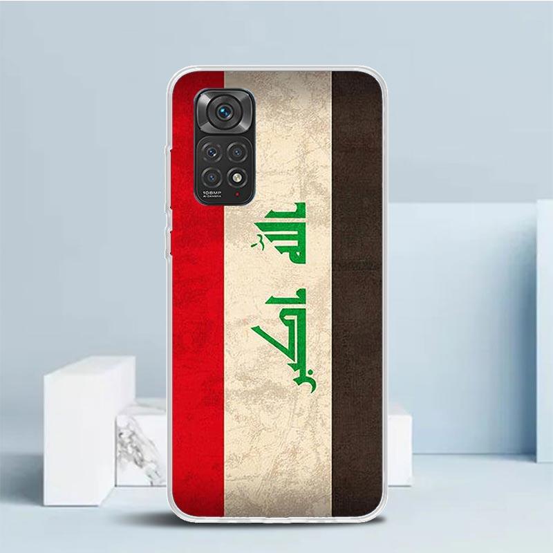 Чехол для телефона с флагом Ирака для Xiaomi Redmi Note 15 14 14S 13 12S 12 Pro Plus 11S 11 11T 11E 10S 10 + Мягкая задняя крышка из ТПУ