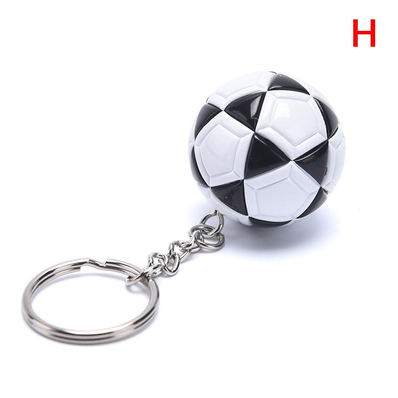 3D Sports Football Souvenirs Pu Leather Keyring Men Soccer Fans Keychain Pendant