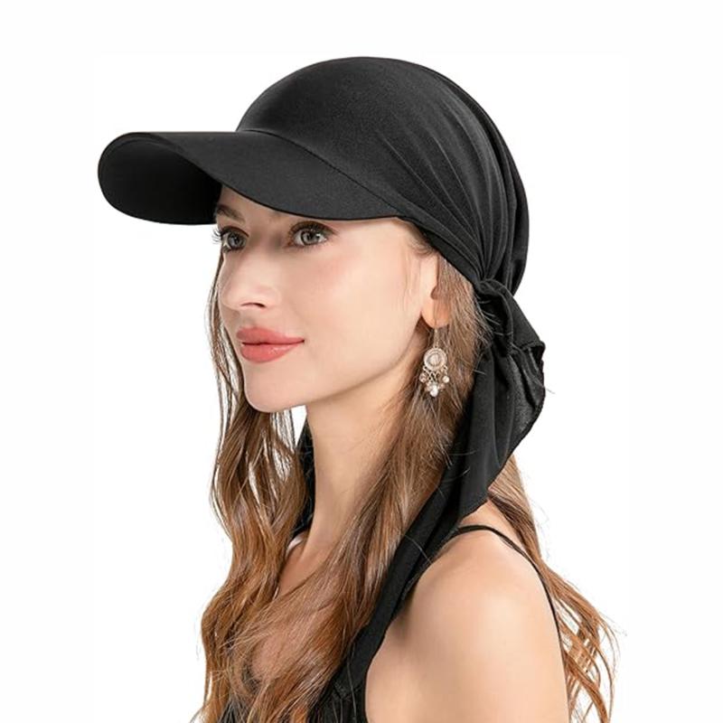 Baseball Caps Shawl Design Women Muslim Low Profile Fitted Hat Summer Soft Breathable Headscarf