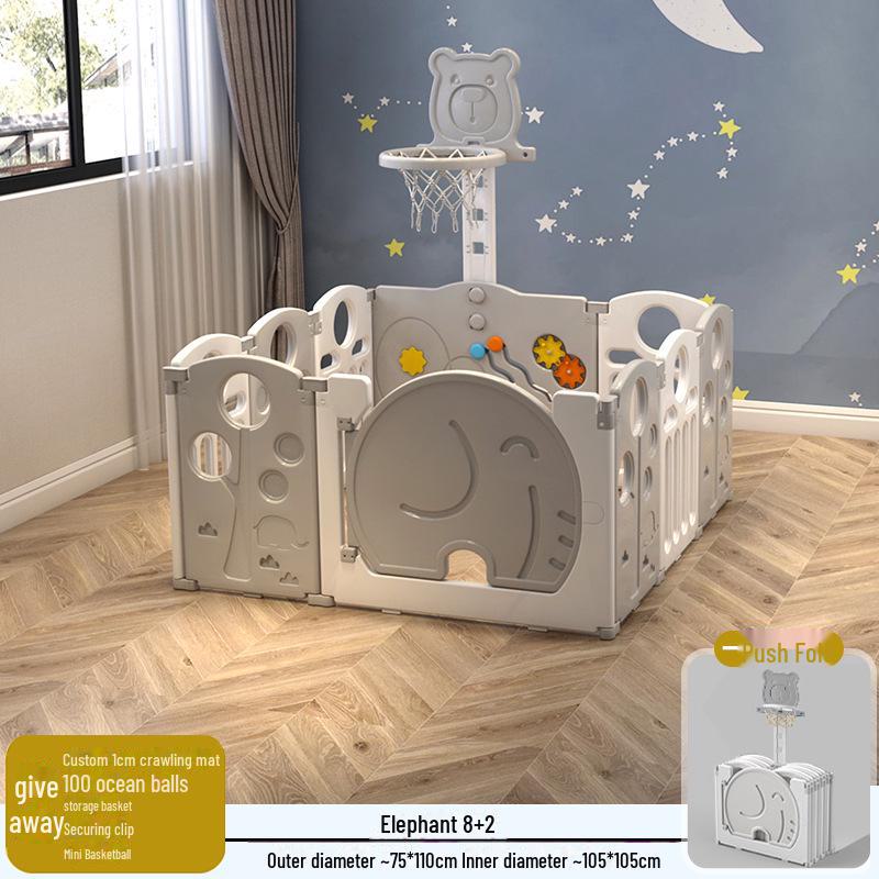 Детский безопасный складной манеж с ковриком для ползания для младенцев и малышей