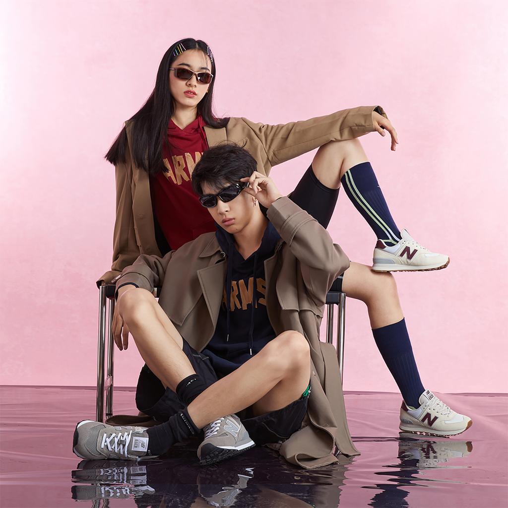 New Balance Женские кроссовки 574 Moonbeam Burgundy WL574RCF