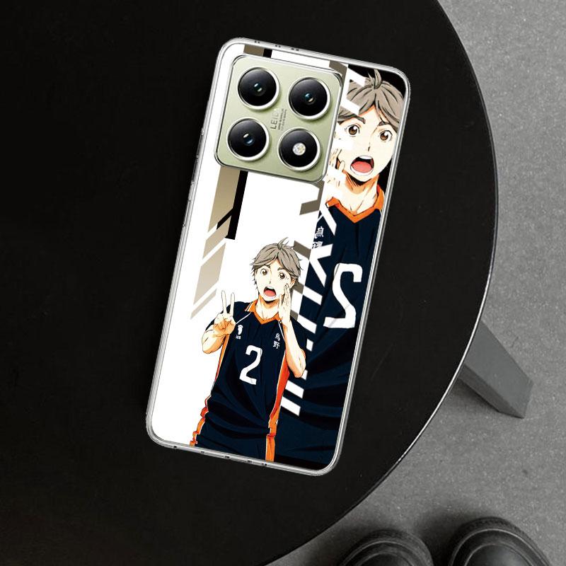 Чехол для телефона Anime Haikyuu Школьный волейбол для Xiaomi Redmi Note 15 14 13 12 11 Pro Plus 14S 12S 11S 11T 11E 10S 10 На заказ