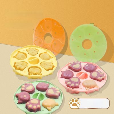 Форма для детской вспомогательной еды можно готовить на пару. Пищевой класс. Высокотемпературный инструмент. Детская кошачья лапа. Рисовый торт. Торт. Мороженое. Мельница для торта на пару.