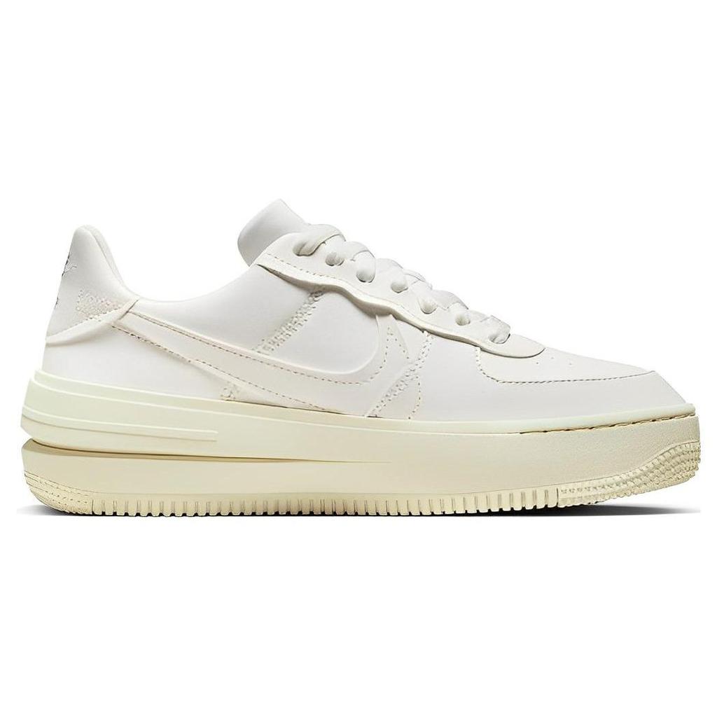 Nike Air Force 1 PLT.AF.ORM Sail Arctic Orange Women Sneakers White Shimmer Light-Silver DJ9946-104