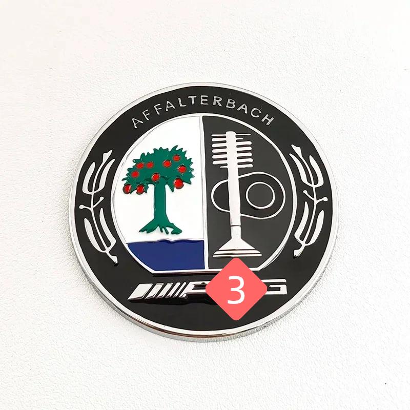 3D Metal Apple Tree A+M+G Emblem Car Rear Side C Pillar Badge for M-ercedes B-enz A C E GLA GLC GLE GLS Sticker