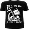 Футболка Blink 182 Логотип группы Bored to Death Официальная Мужская Черная