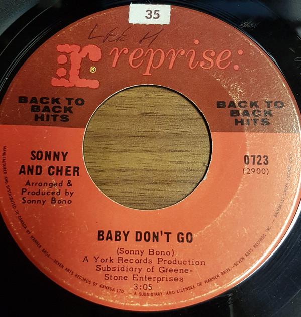 7-дюймовая пластинка SONNY CHER Baby Dont Go Love Is Strange 0723 REPRISE Канада Рок Б/у