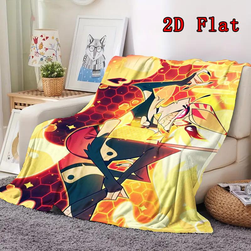 Hellaverse 2D Flat Pattern Flannel Blanket High quality All Seasons Warmth and Comfort Perfect for Christmas Gifts.DMT0925241
