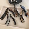 Geometric Leopard Print Hair Clip Acetic Acid Hairpin Personalized Acetate Banana Clip  Female