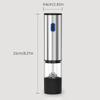 Электрическая мельница для соли и перца, автоматическая, перезаряжаемая, солонки и перечницы, внешняя регулировка помола, кухонные приборы