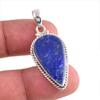 Natural Lapis Lazuli Gemstone Handmade 925 Solid Silver Gift Pendant 1.50" L1c56