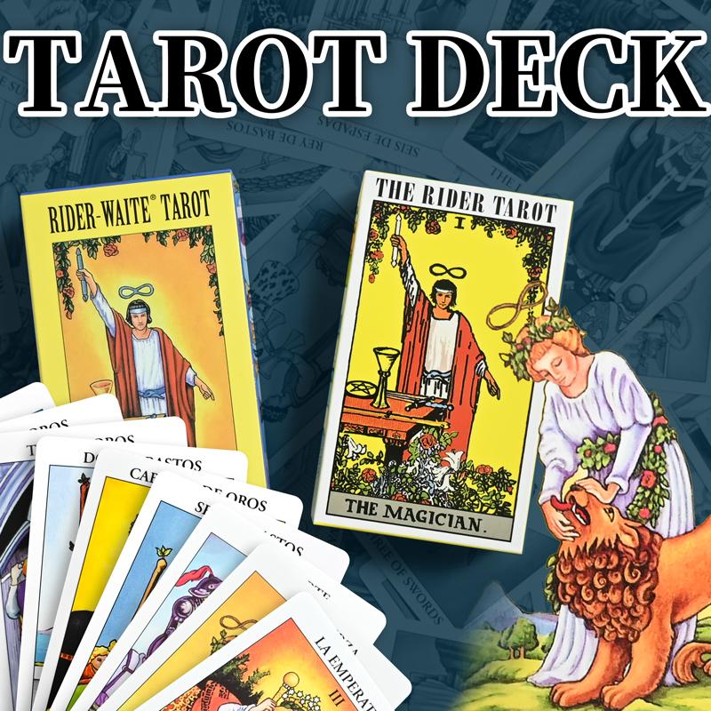 Classic Tarot Cards Oracle Deck For Beginners Divination Tabletop Board Games Family Entertainment Fate Divination Card Game