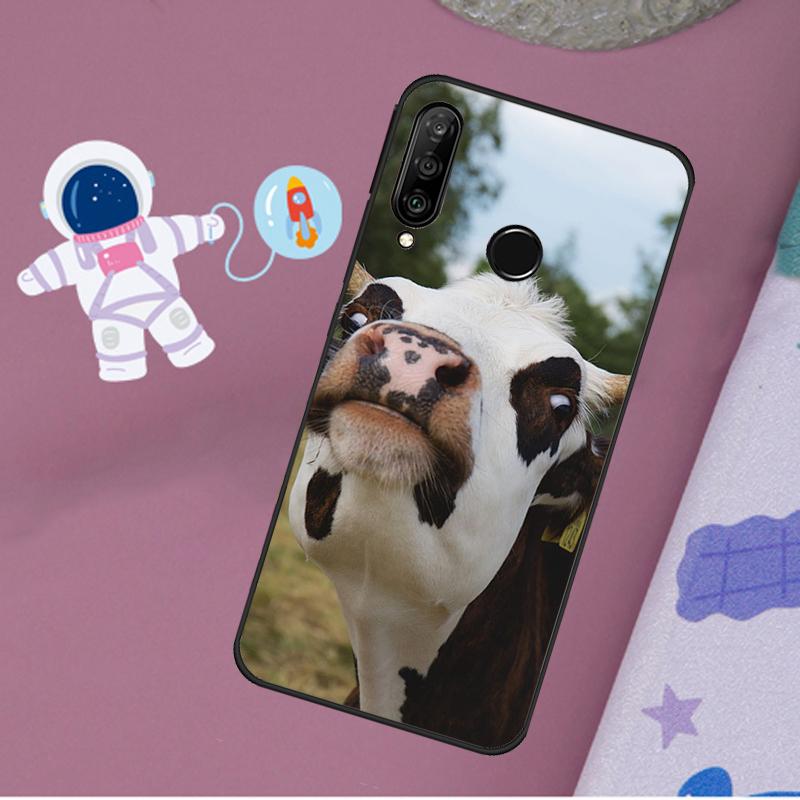 Смешная морда коровы для Huawei Nova 5T 9 10 SE 7i 8i 11i 12i Y60 Y61 Y70 Y72 Y73 Y90 Y91 P20 P40 P30 Lite Чехол